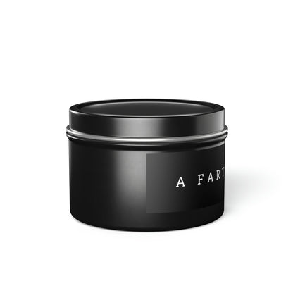 A Fart Happened Candle in Minimalist Black Steel Tin (2 sizes)