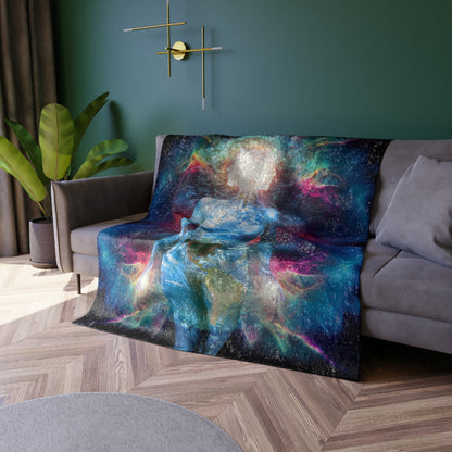 21st Century Gaia Crushed Velvet Blanket