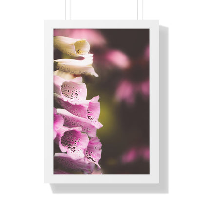 Foxglove Flowers Framed Matte Print