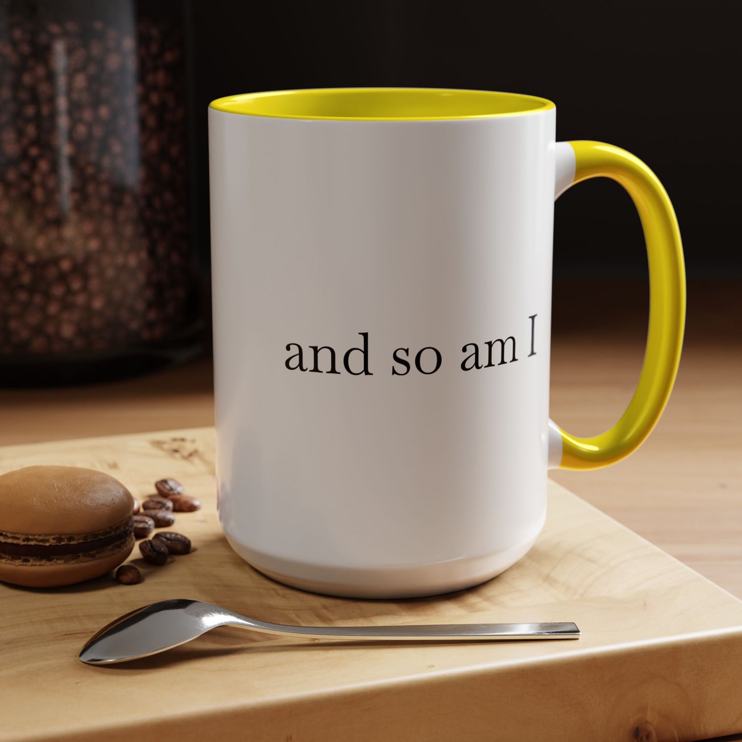 Spicy Karma Colorful Handle Ceramic Mug (11, 15oz)