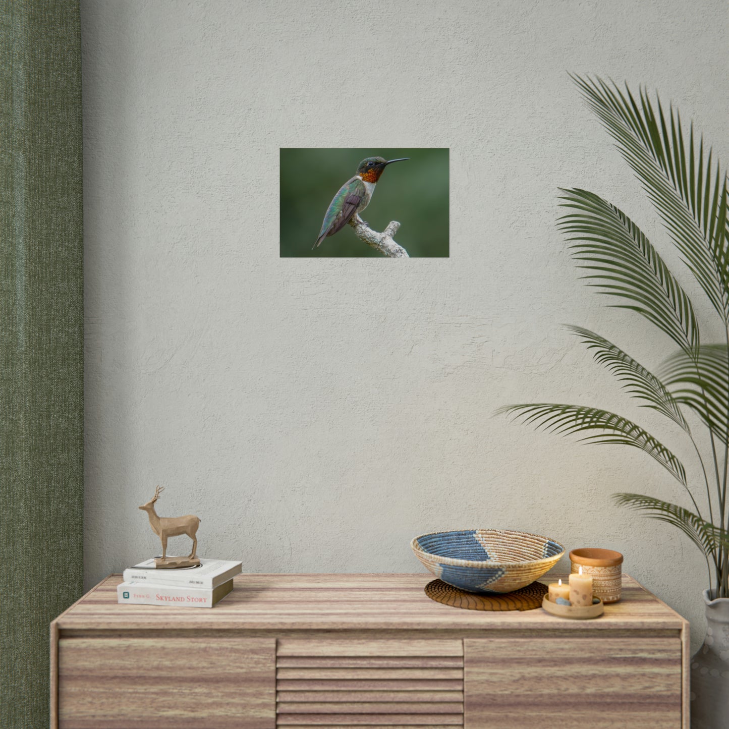 Ruby-Throated Hummingbird Fine Art Print