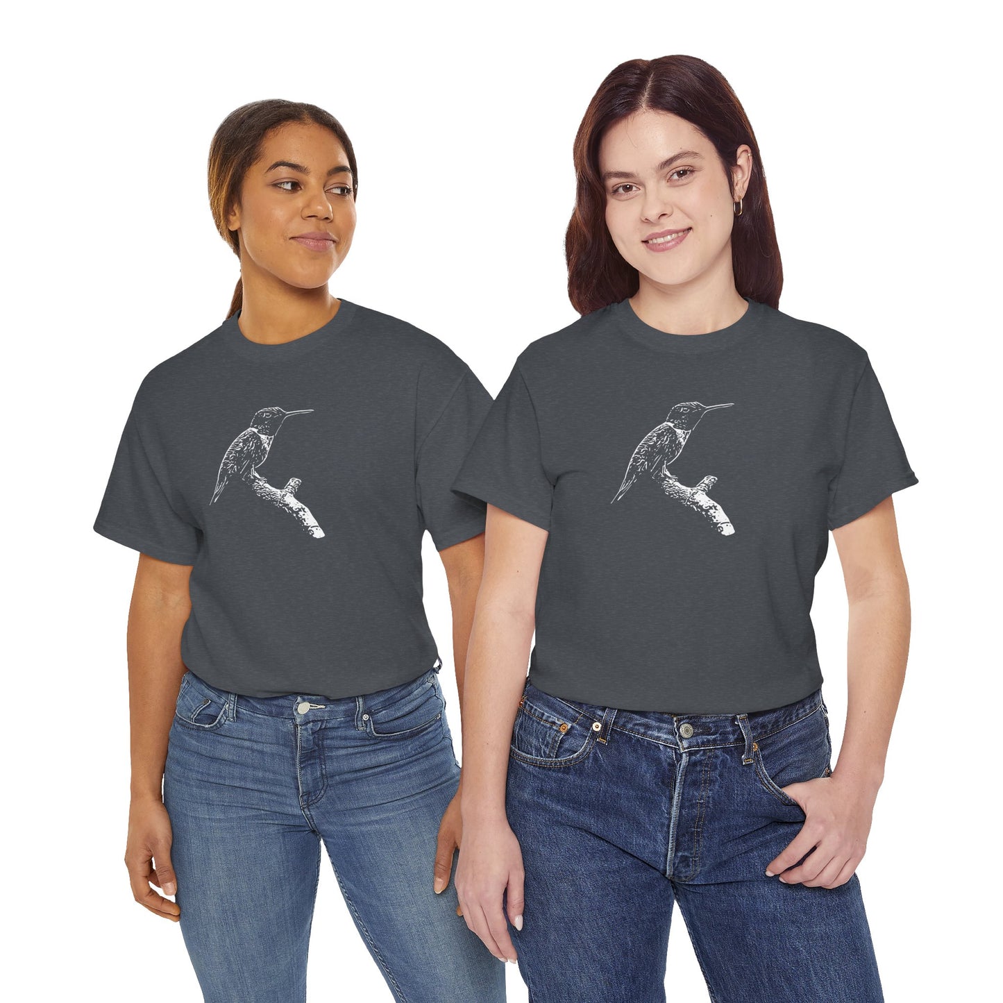Hummingbird Adult 100% Cotton T-Shirt (Multicolors)