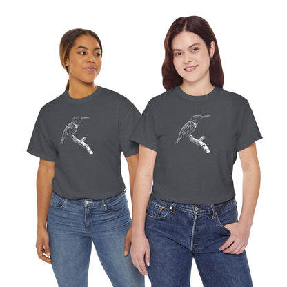 Hummingbird Adult 100% Cotton T-Shirt (Multicolors)