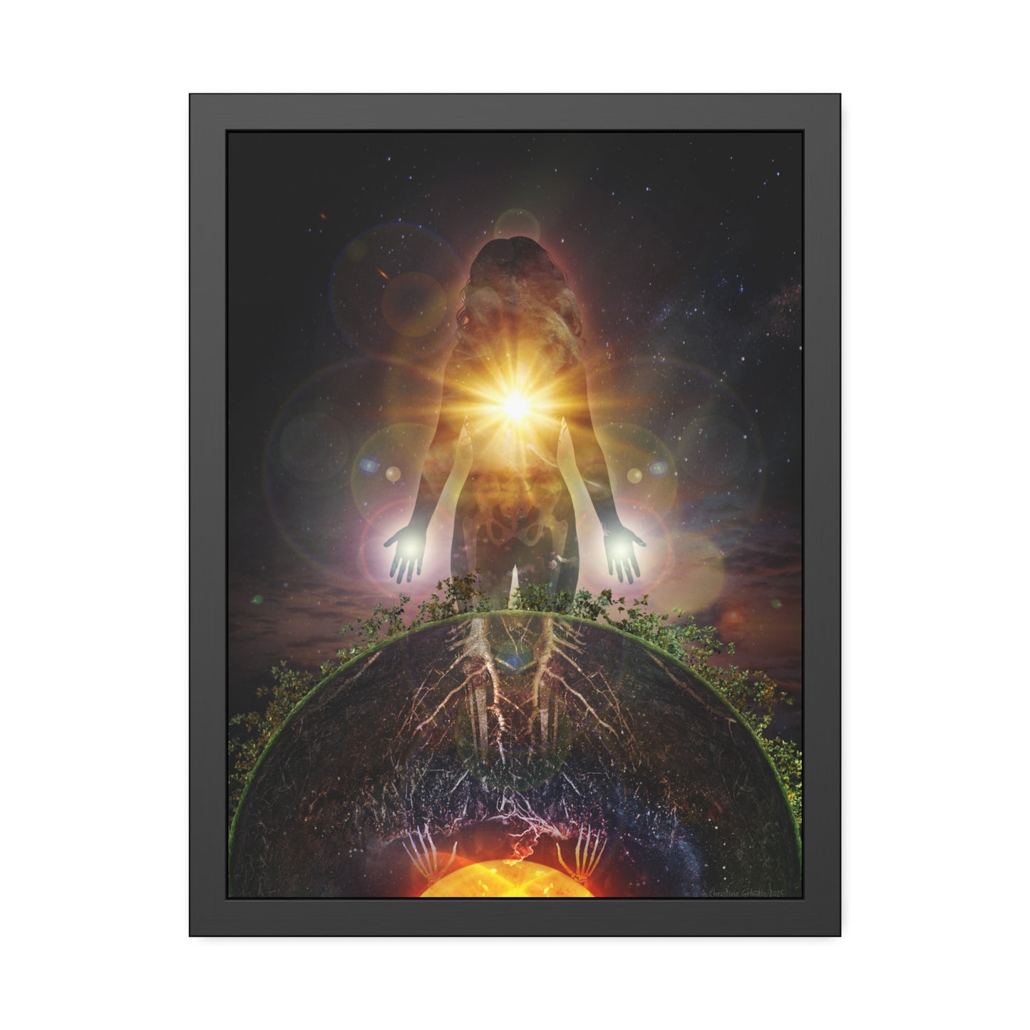 Persephone's Divinity Framed Print | Surreal Art