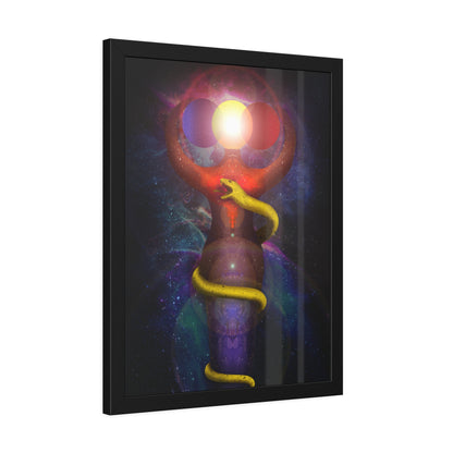 Brigid's Serpent Framed Print | Surreal Art