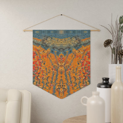 Parallel Sunsets Wood + Twine Tapestry