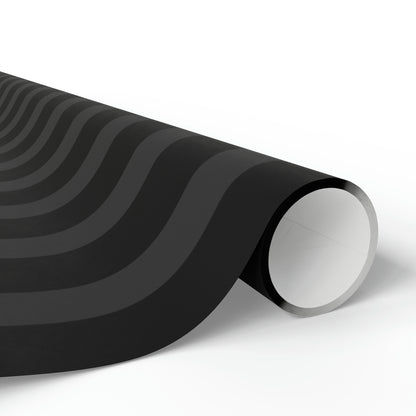 Black + Gray Stripes Wrapping Paper Roll (3 sizes)