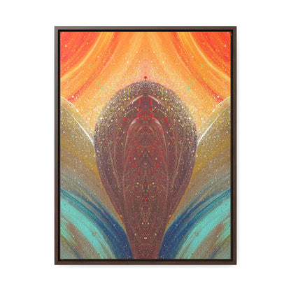 Flow of Magnetism Framed Canvas Print