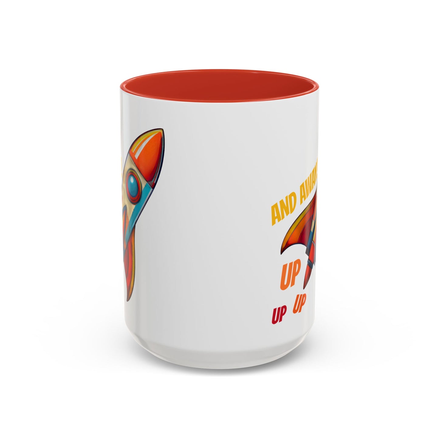 Rocket Ship Liftoff Colorful Ceramic Mug (11, 15oz)