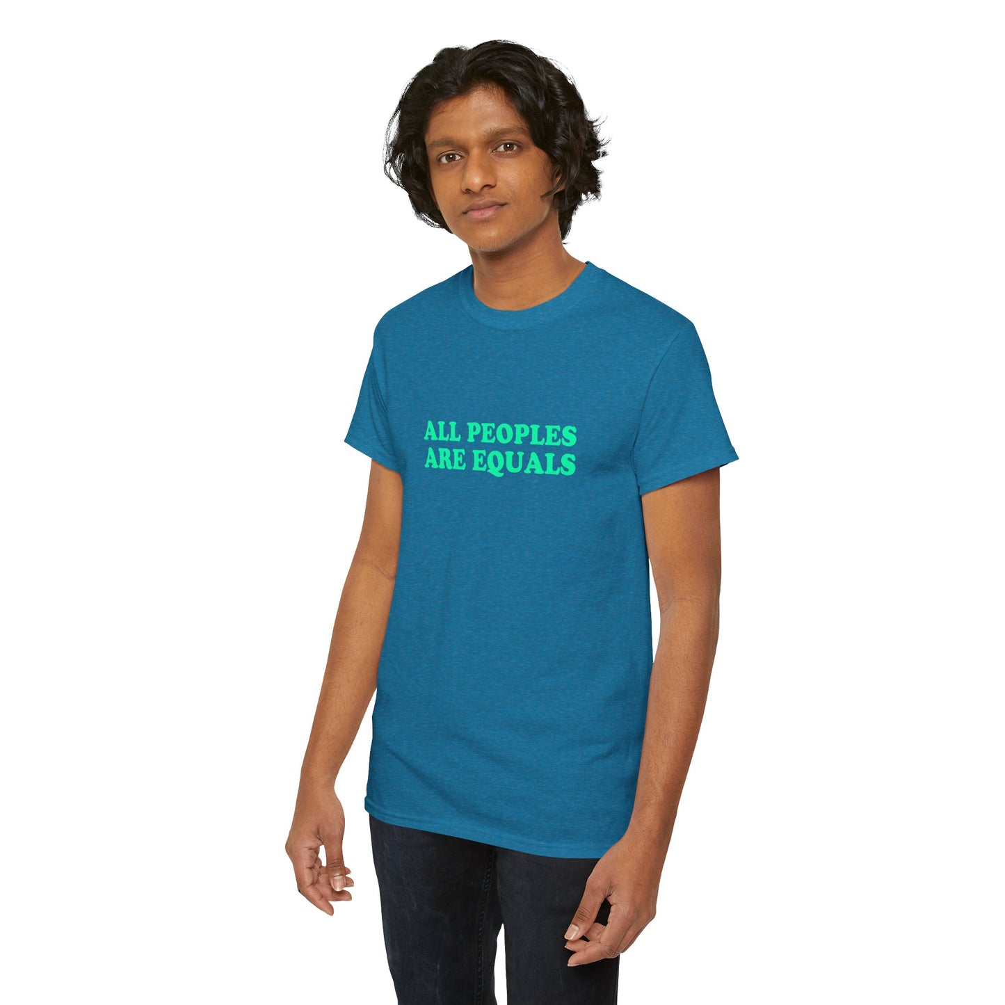 All Peoples Are Equals Adult 100% Cotton T-Shirt (Multicolors)