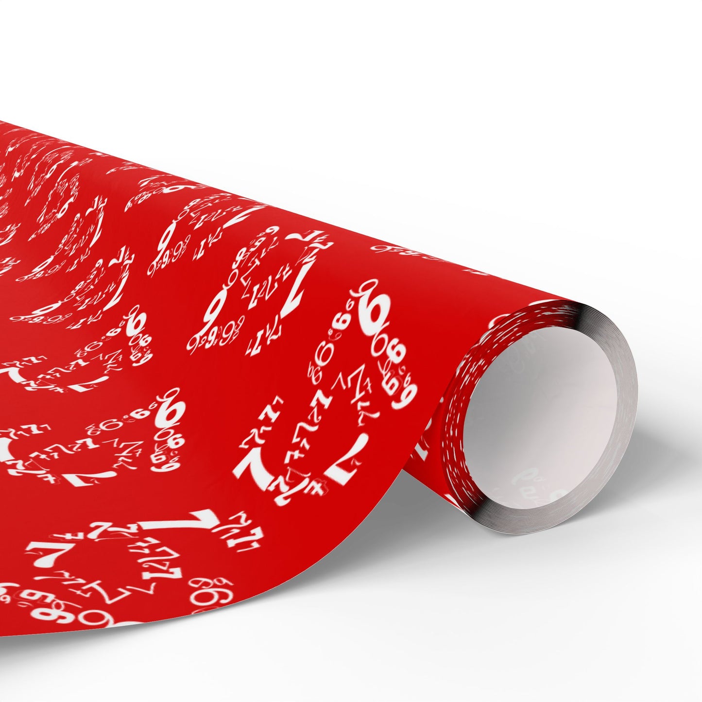 6-7 Meme Illusion Red + White Wrapping Paper Roll (3 sizes)