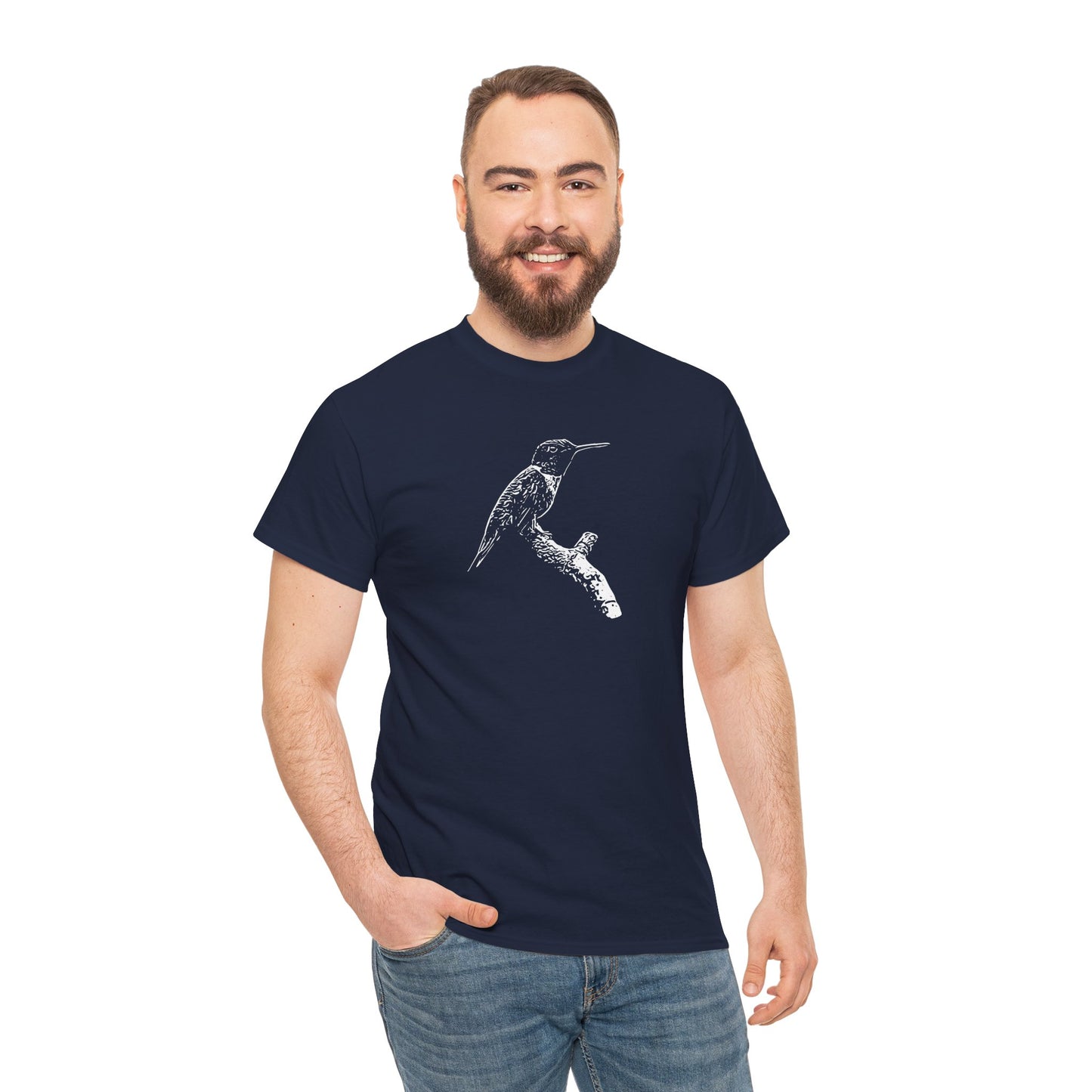 Hummingbird Adult 100% Cotton T-Shirt (Multicolors)