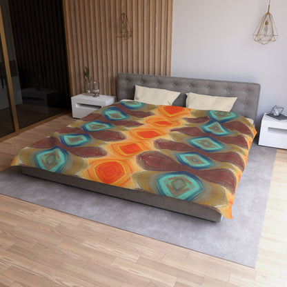 Flow of Magnetism Woven Duvet Cover