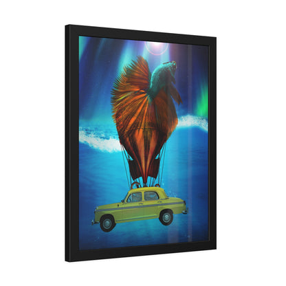 Aquamobile Taxi Service Framed Print | Surreal Art