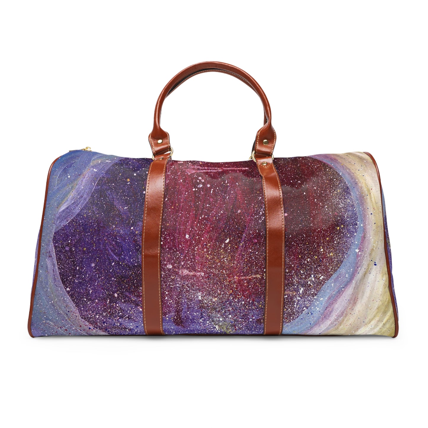 Plato's Cave Painting Faux Leather Carry-On Luggage