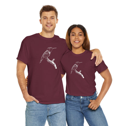 Hummingbird Adult 100% Cotton T-Shirt (Multicolors)