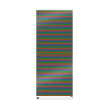 Muted Colorful Stripes Wrapping Paper Roll (3 sizes)