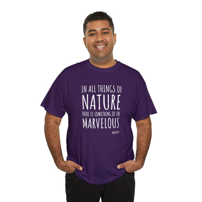 Marvelous Nature Adult 100% Cotton T-Shirt