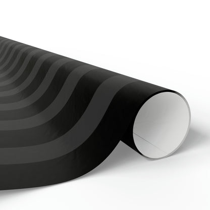 Black + Gray Stripes Wrapping Paper Roll (3 sizes)