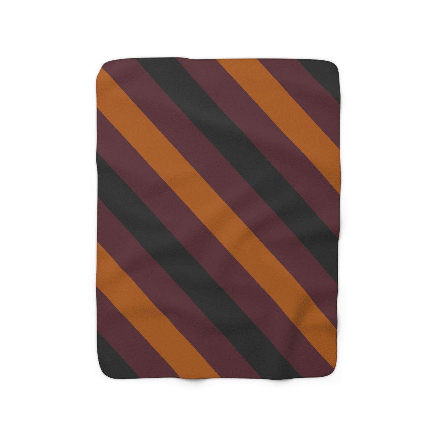 Autumn Stripes Sherpa Fleece Blanket