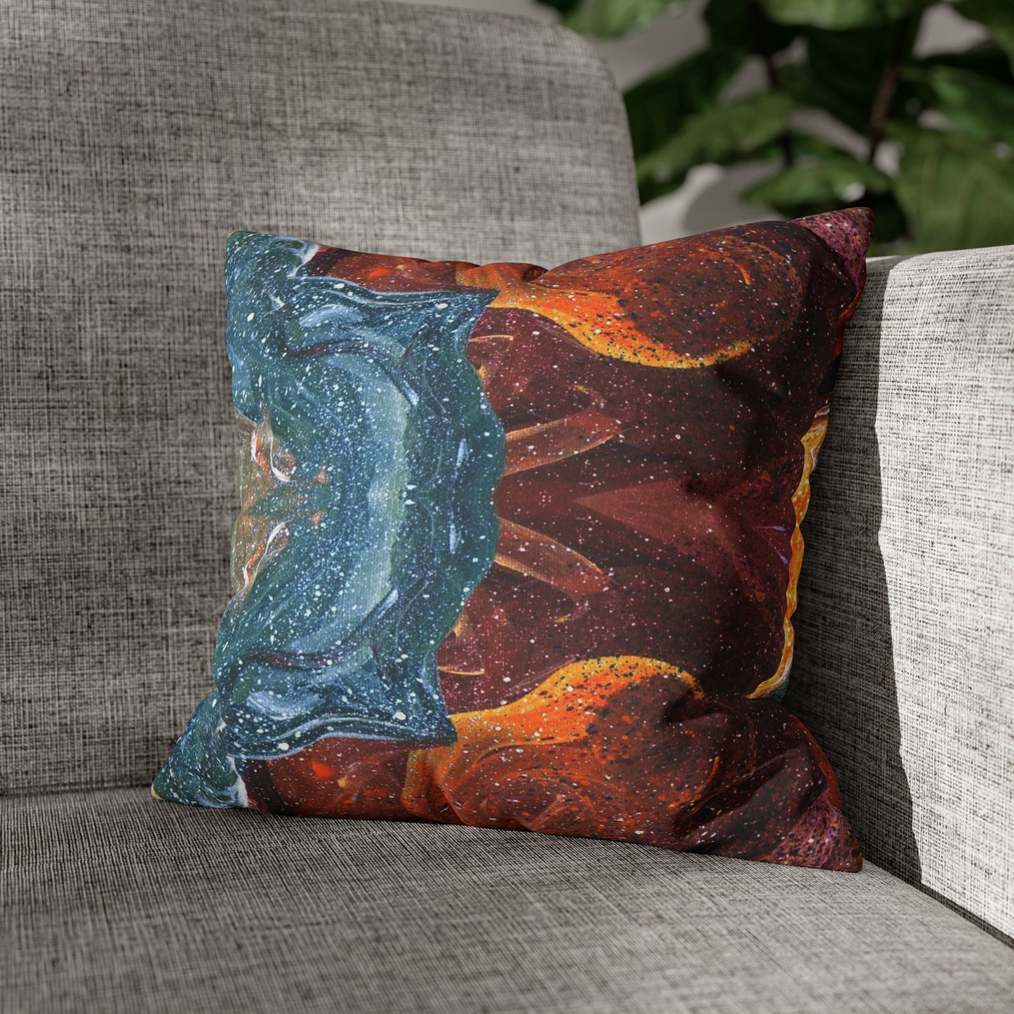 Cosmic Cell Division Faux Suede Throw Pillow Case (multi sizes)