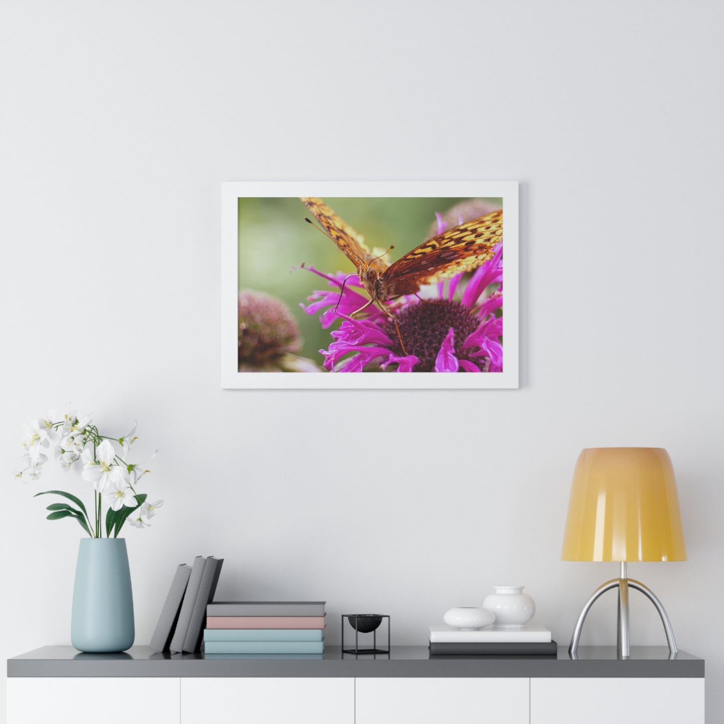 Fritillary Butterfly in Macro Framed Matte Print