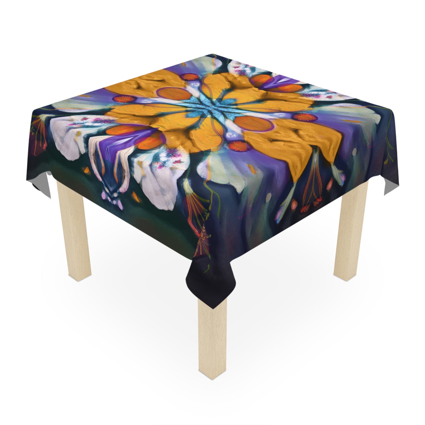 Flower Alchemy 55-inch Square Tablecloth