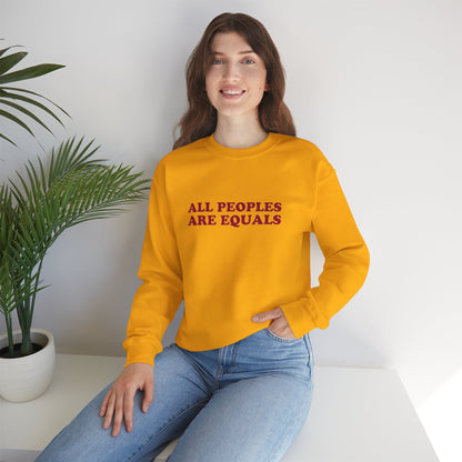 All Peoples Are Equals Adult Sweatshirt (multicolors)