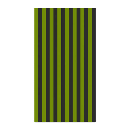 Avocado Green Stripes 100% Cotton Twill Fabric