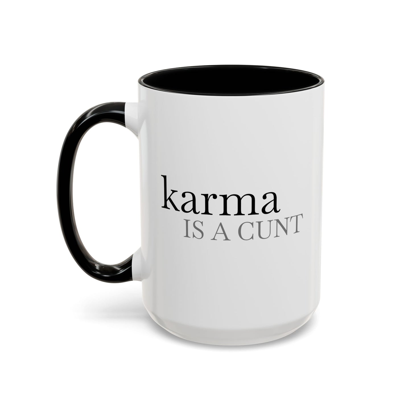 Spicy Karma Colorful Handle Ceramic Mug (11, 15oz)