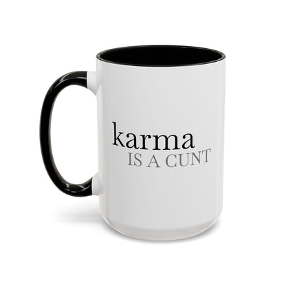 Spicy Karma Colorful Handle Ceramic Mug (11, 15oz)