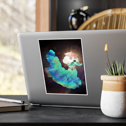 Surreal Astro Dog of Time Vinyl Decal Sticker
