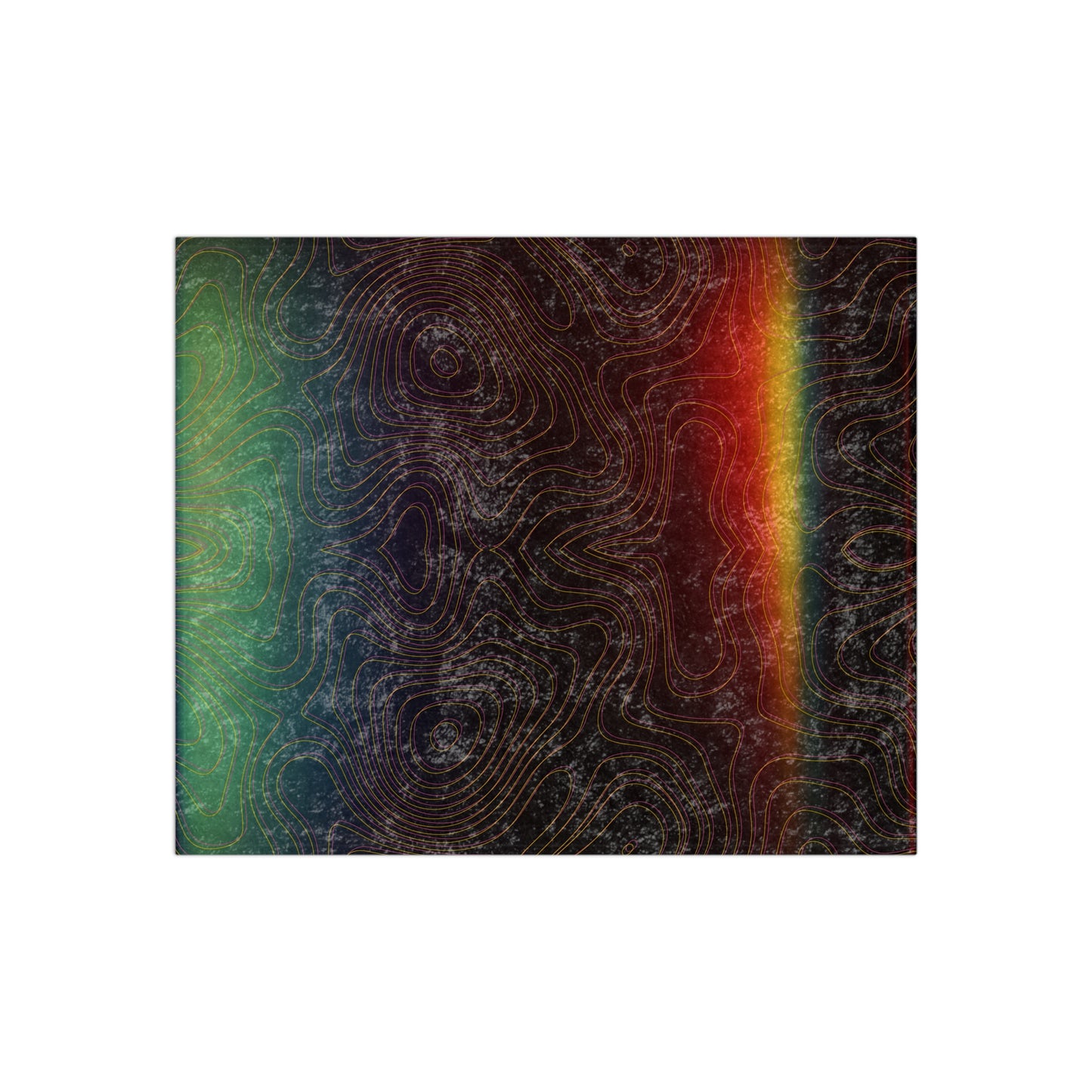 Spectral Heat Wave Velvet Blanket