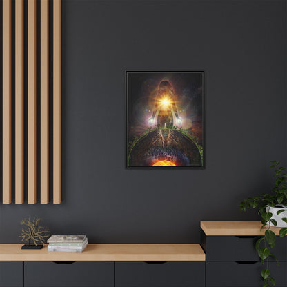 Persephone's Divinity Framed Canvas Print | Surreal Art