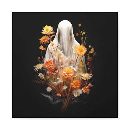 Halloween Garden Haunting Canvas Print