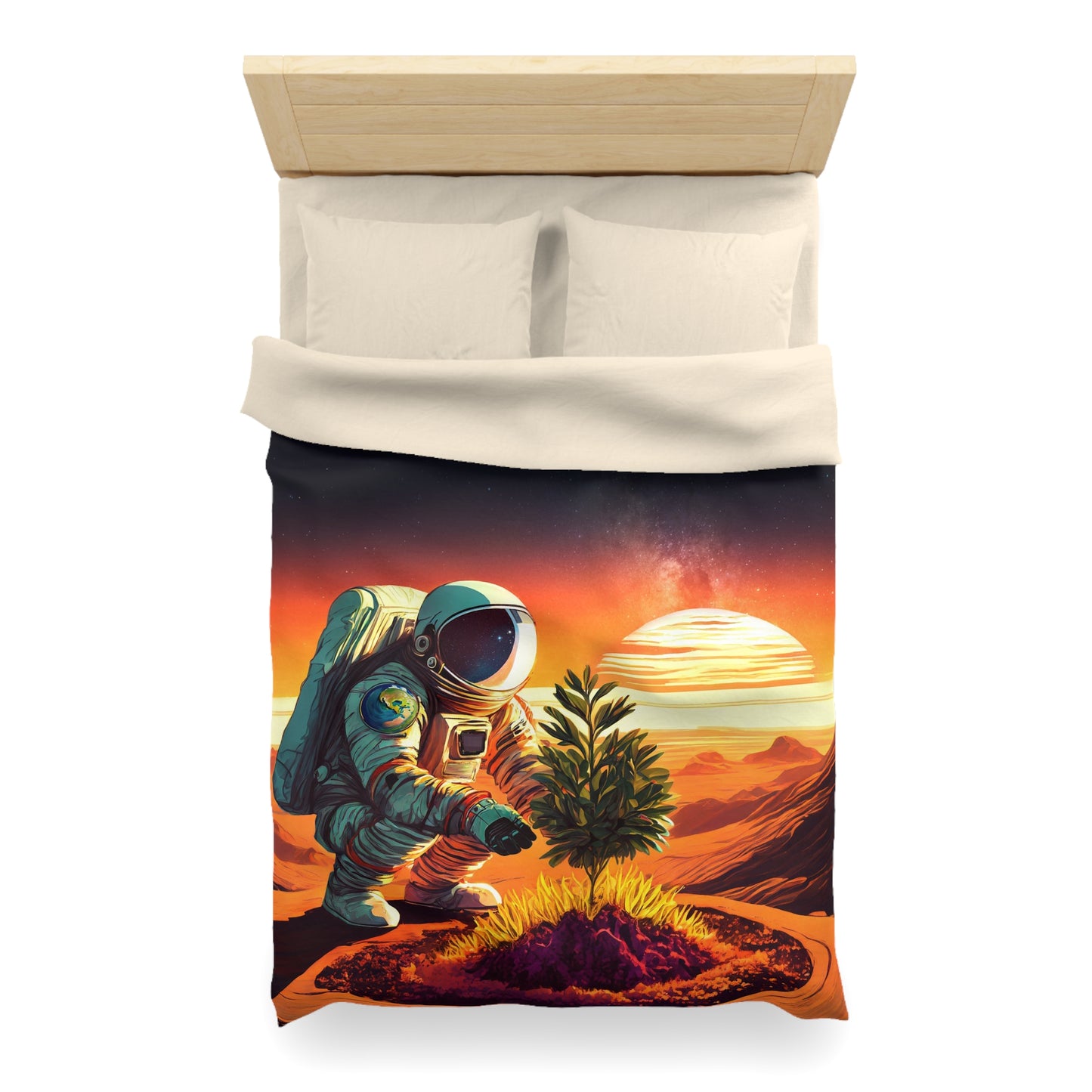 A Promethean Fable Woven Duvet Cover