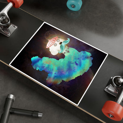 Surreal Astro Dog of Time Vinyl Decal Sticker