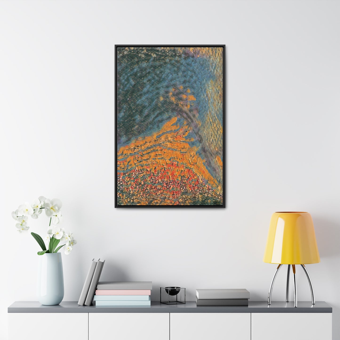 The Colors of Sunset Framed Canvas Print