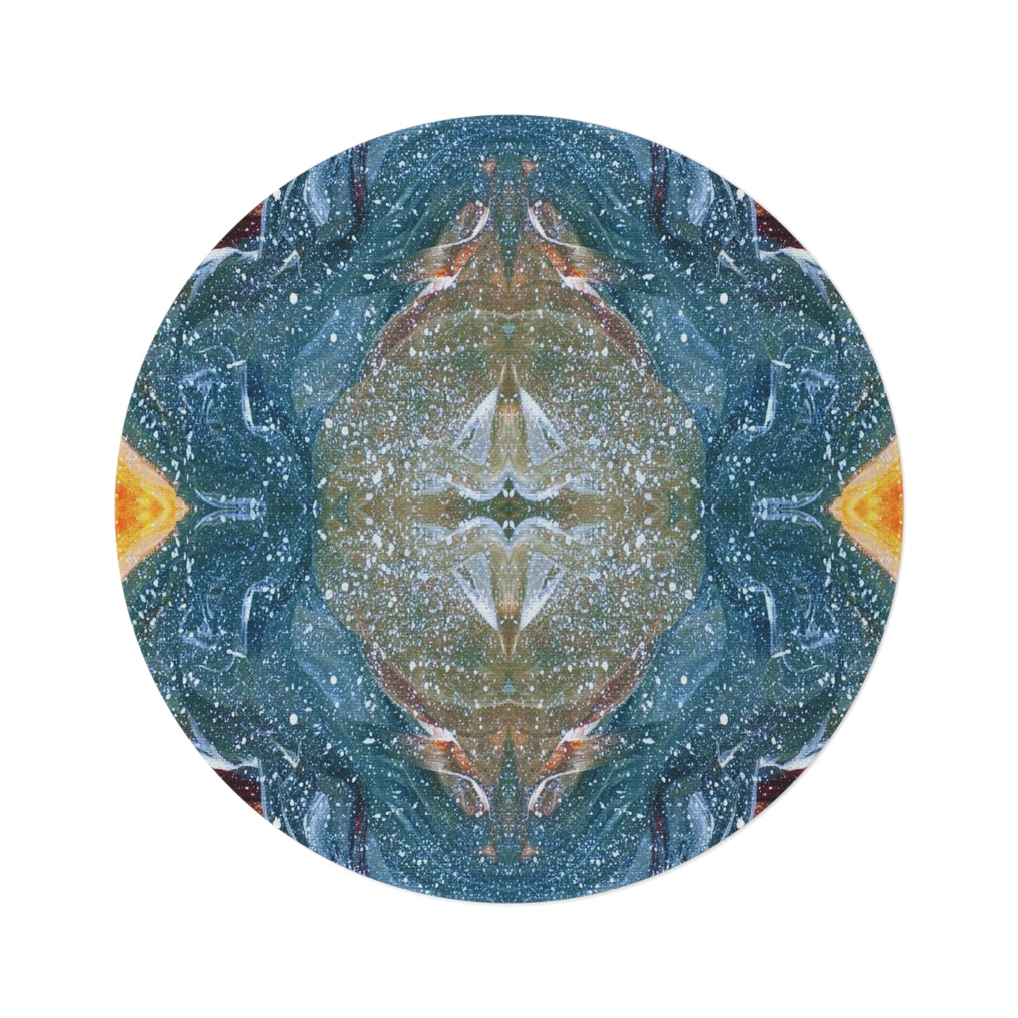 Cosmic Cell Division Round Rug