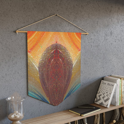 Flow of Magnetism Wood + Twine Tapestry