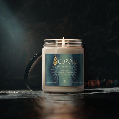 Scorpio Zodiac Vibes 9oz Soy Candle, 5 scents