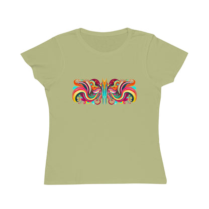 Butterfly Symmetry Organic Cotton Women's T-Shirt