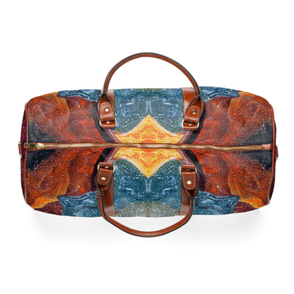 Cosmic Cell Division Faux Leather Carry-On Luggage