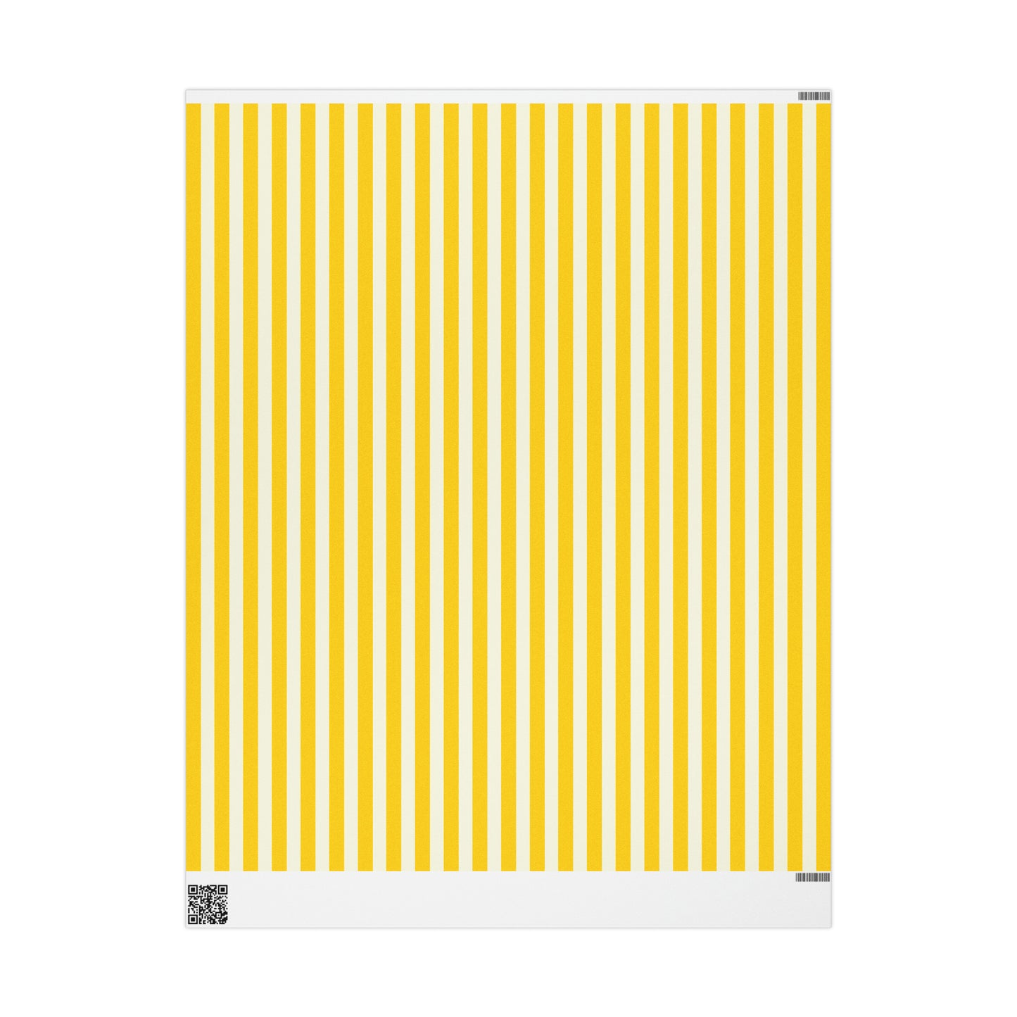 Lemony Yellow Stripes Wrapping Paper Roll (3 sizes)