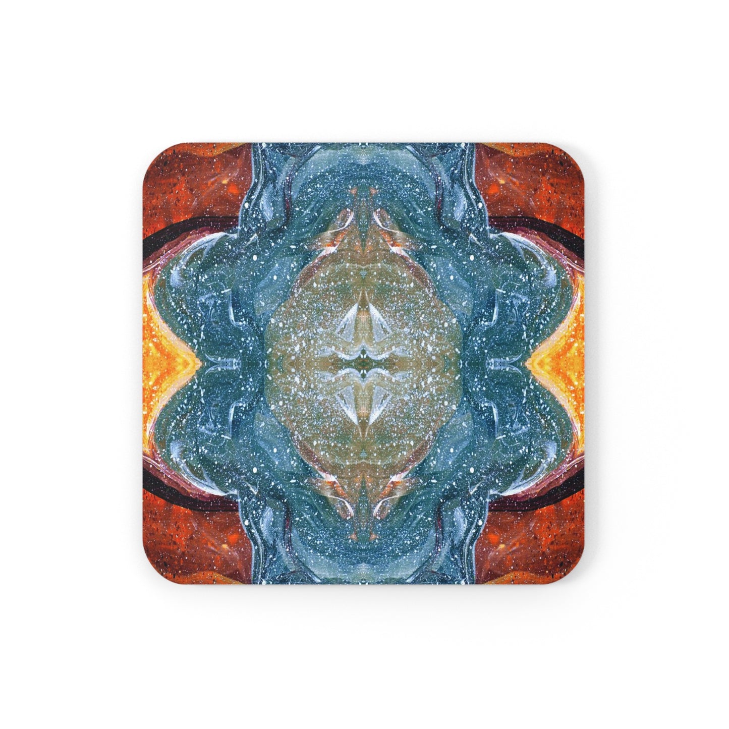 Cosmic Cell Division 4-Piece Corkwood Coaster Set