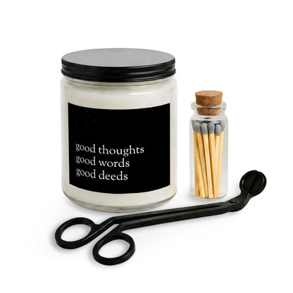 Good Thoughts, Words, Deeds Mindfulness Candle Gift Set