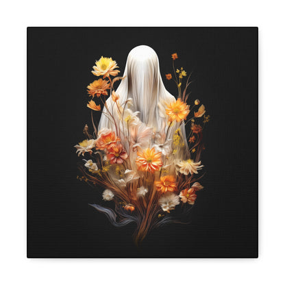 Halloween Garden Haunting Canvas Print