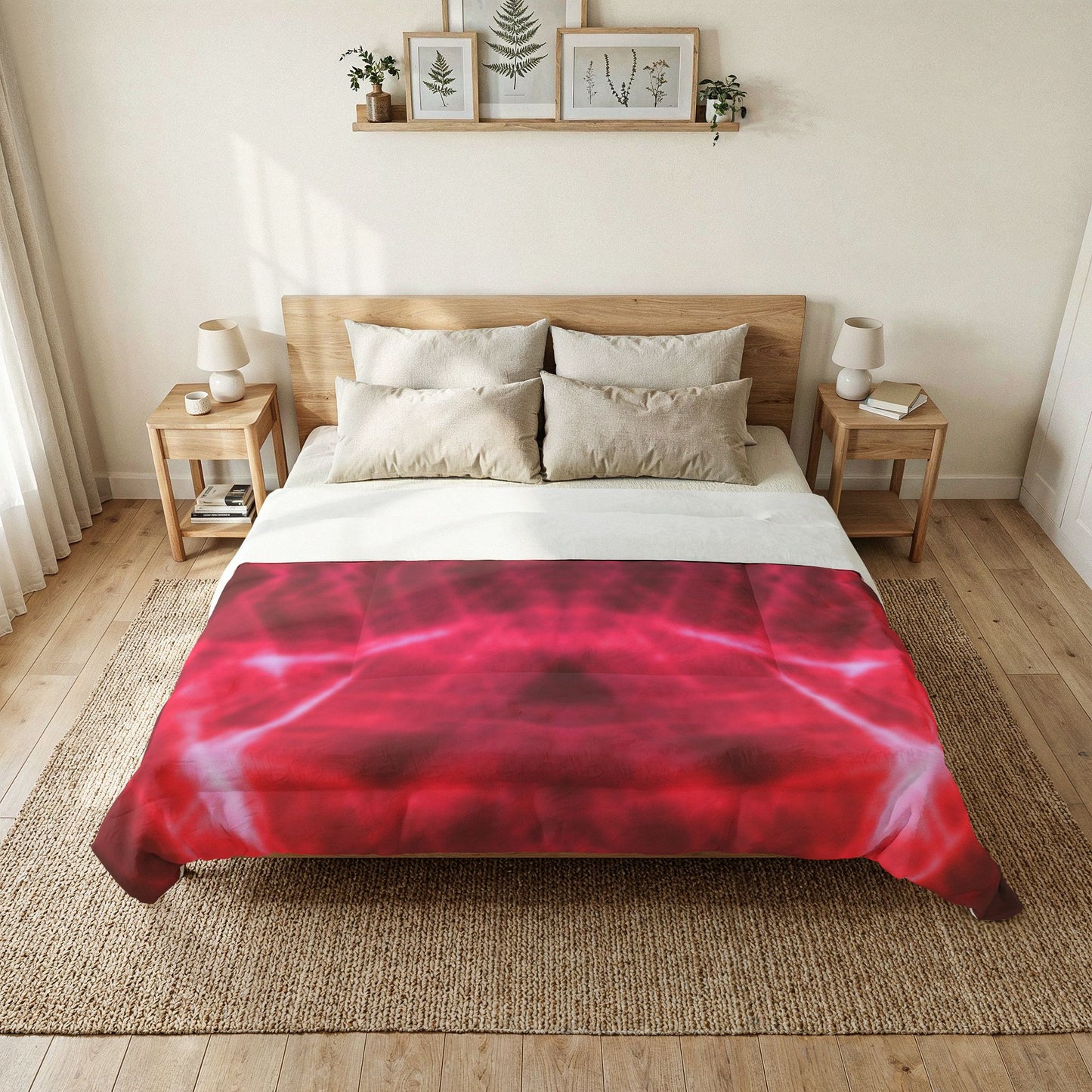 Red Electric Light 100% Cotton Comforter
