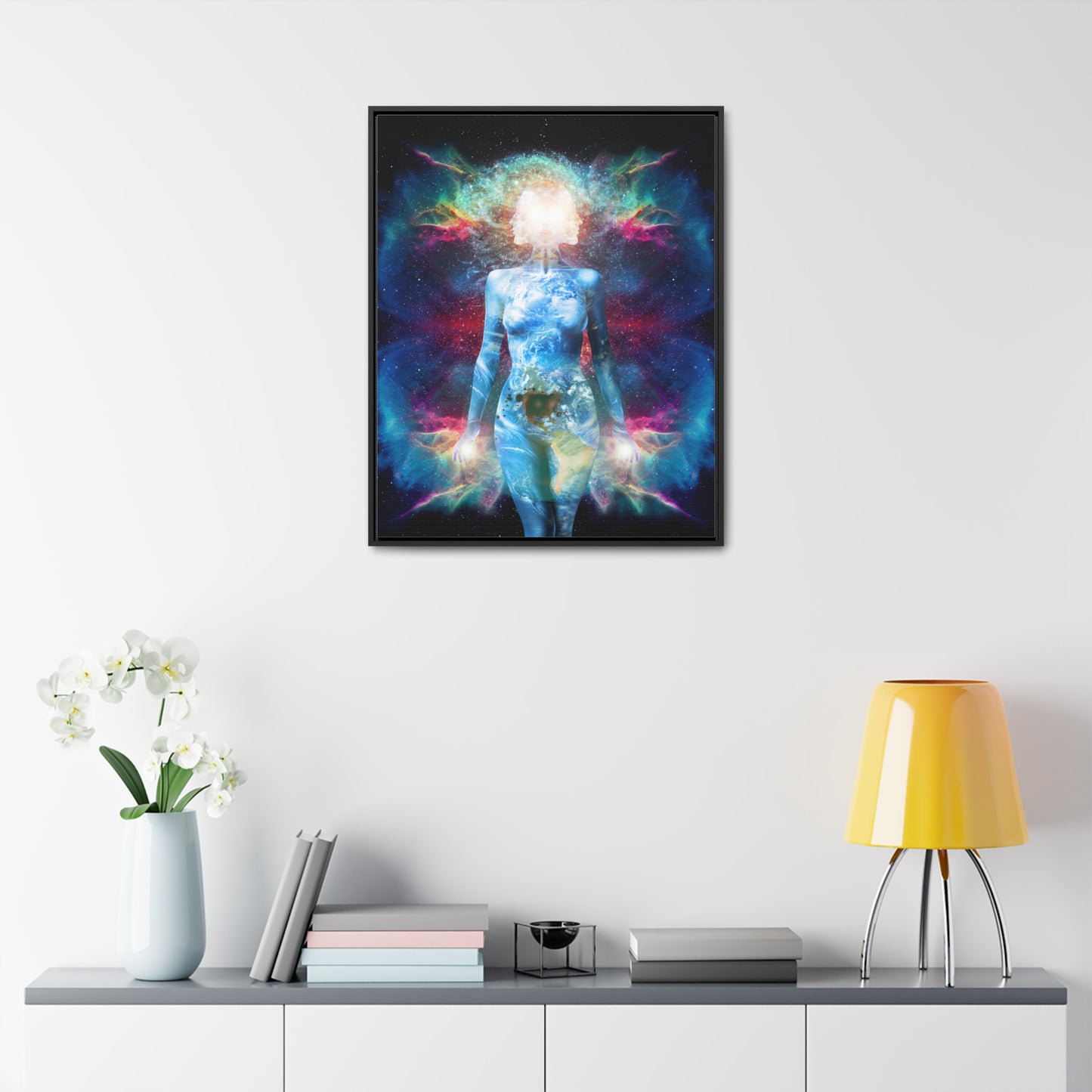 21st Century Gaia Framed Canvas Print