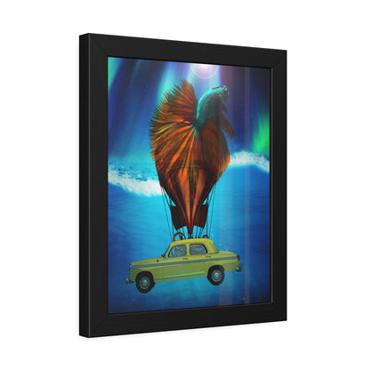 Aquamobile Taxi Service Framed Print | Surreal Art